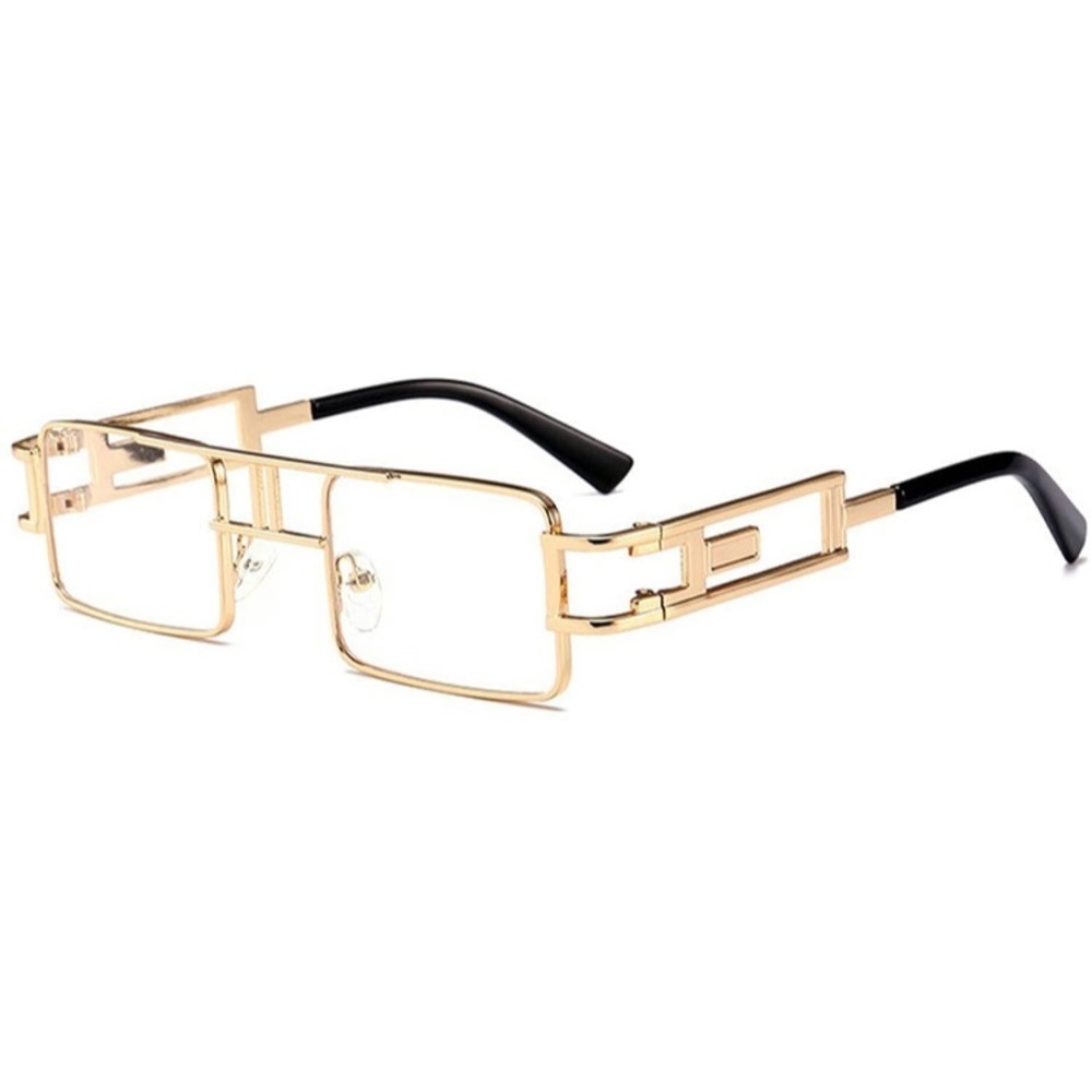 Hip-Hop Square Metal Frame Sunglasses